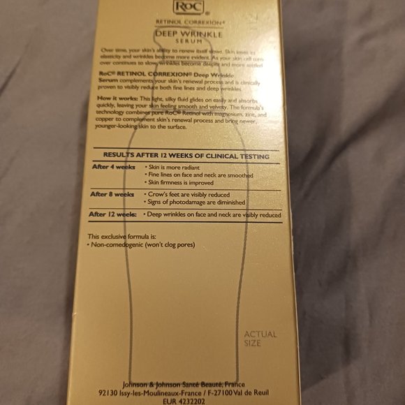 NEW! ROC RETINOL CORRECTION DEEP WRINKLE SERUM - Picture 3 of 7